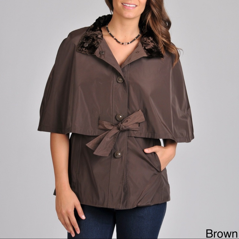 Betsey Johnson Rain Poncho/ Cape Jacket